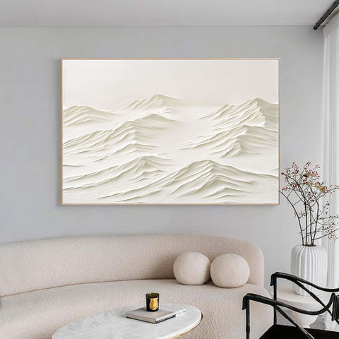 White Minimalist Painting #WM 010