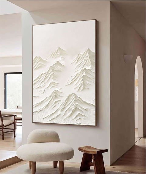 White Minimalist Painting #WM 008