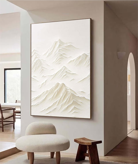 White Minimalist Painting #WM 006