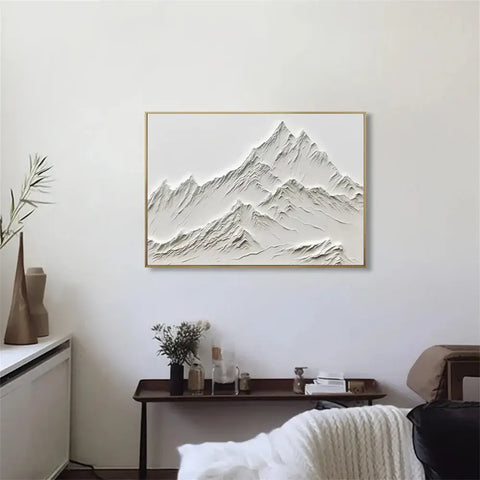 White Minimalist Painting #WM 019