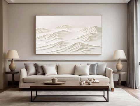 White Minimalist Painting #WM 010