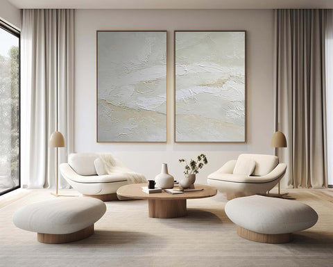 Abstract Tranquility Painting SET OF 2 #AVG 019 - Ins artcanvas