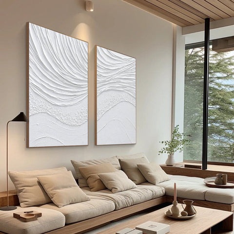 Abstract Tranquility Painting SET OF 2 #AVG 010 - Ins artcanvas