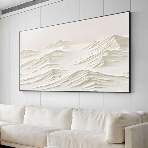 White Minimalist Painting #WM 010