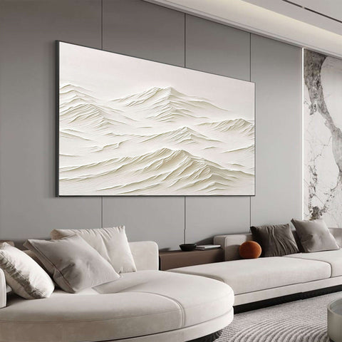 White Minimalist Painting #WM 009