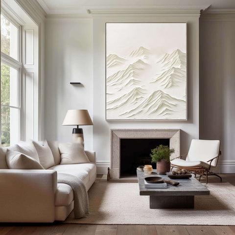 White Minimalist Painting #WM 008