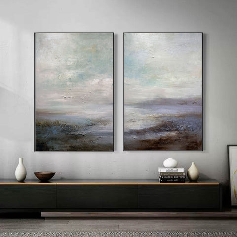 Abstract Tranquility Painting SET OF 2 #AVG 004 - Ins artcanvas