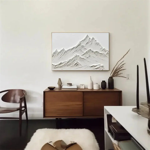 White Minimalist Painting #WM 019