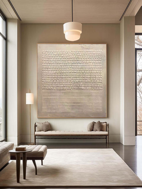 Modern Beige Texture Wabi Sabi Wall Art #WS 014