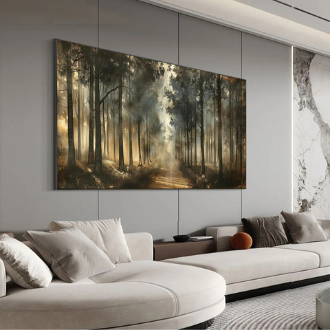 Warm and Serene Forest Landscape Wall Art #BGA 031 - Ins artcanvas