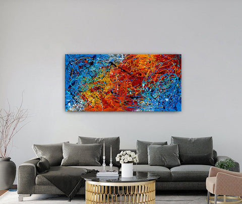 Abstract Art Paintings – Bright and Bold Colorful Canvas Art #CWA 003 - Ins artcanvas