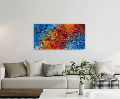 Abstract Art Paintings – Bright and Bold Colorful Canvas Art #CWA 003 - Ins artcanvas