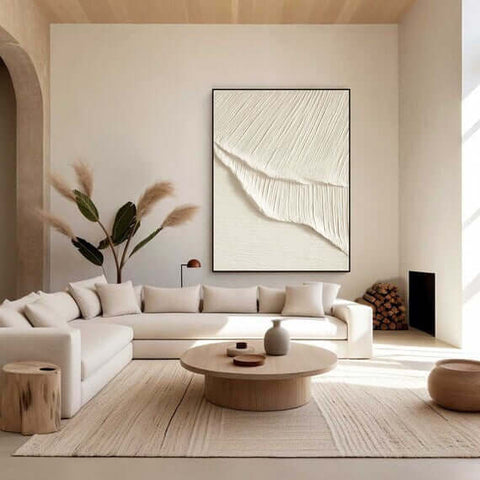 White Minimalist Painting #WM 003