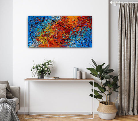 Abstract Art Paintings – Bright and Bold Colorful Canvas Art #CWA 003 - Ins artcanvas