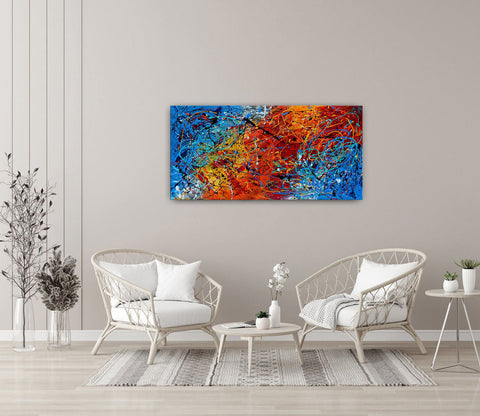 Abstract Art Paintings – Bright and Bold Colorful Canvas Art #CWA 003 - Ins artcanvas