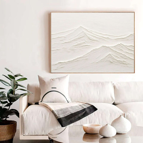 White Minimalist Painting #WM 004