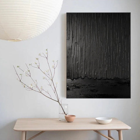 Black & White Abstract Painting #CXA 019 - Ins artcanvas