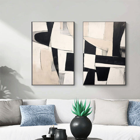 Abstract Tranquility Painting SET OF 2 #CXA 001 - Ins artcanvas