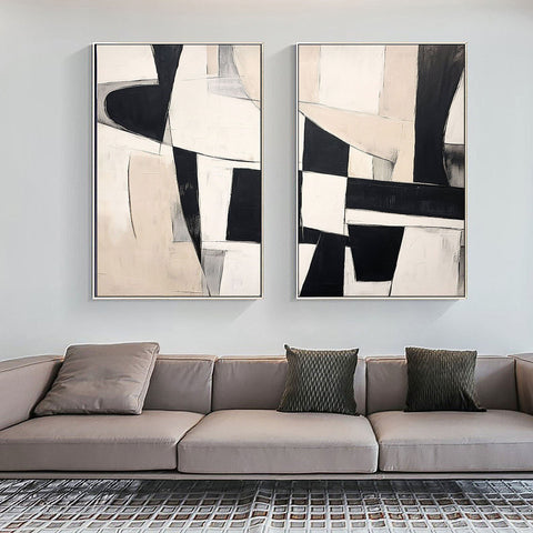 Abstract Tranquility Painting SET OF 2 #CXA 001 - Ins artcanvas