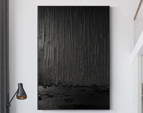 Black & White Abstract Painting #CXA 019 - Ins artcanvas