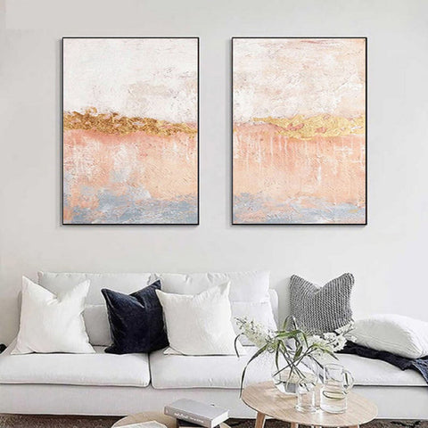 Abstract Tranquility Painting SET OF 2 #CXA 009 - Ins artcanvas