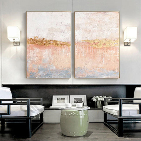 Abstract Tranquility Painting SET OF 2 #CXA 009 - Ins artcanvas