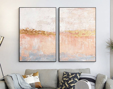 Abstract Tranquility Painting SET OF 2 #CXA 009 - Ins artcanvas