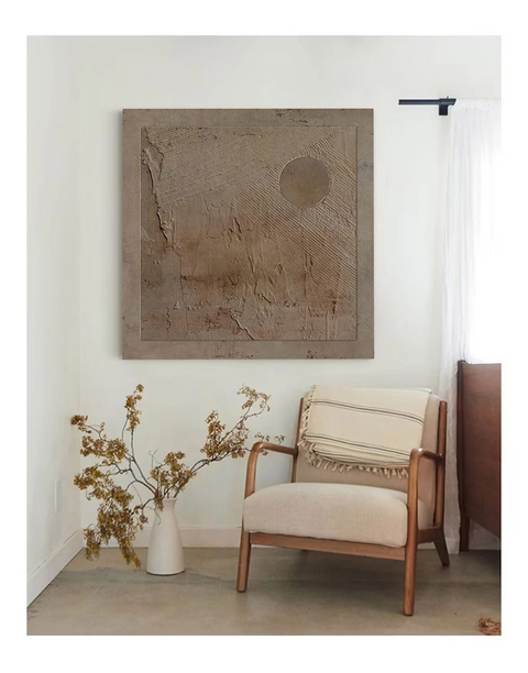 Minimalist Square Wabi Sabi Wall Art #WSA 008