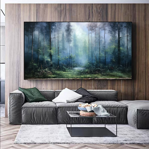 Misty Forest Landscape Wall Art #BGA 026