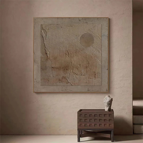 Minimalist Square Wabi Sabi Wall Art #WSA 008