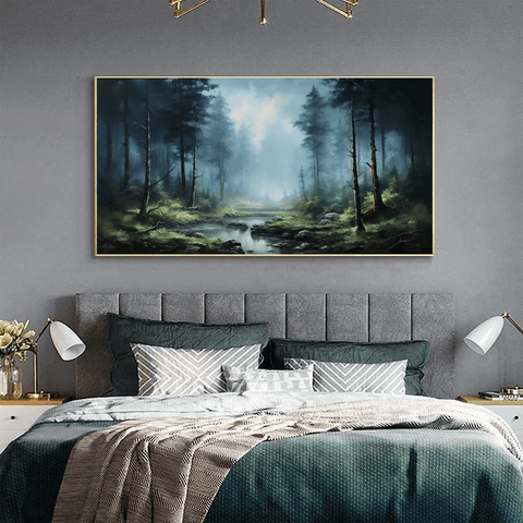 Woodland Stream Abstract Wall Art #BGA 028